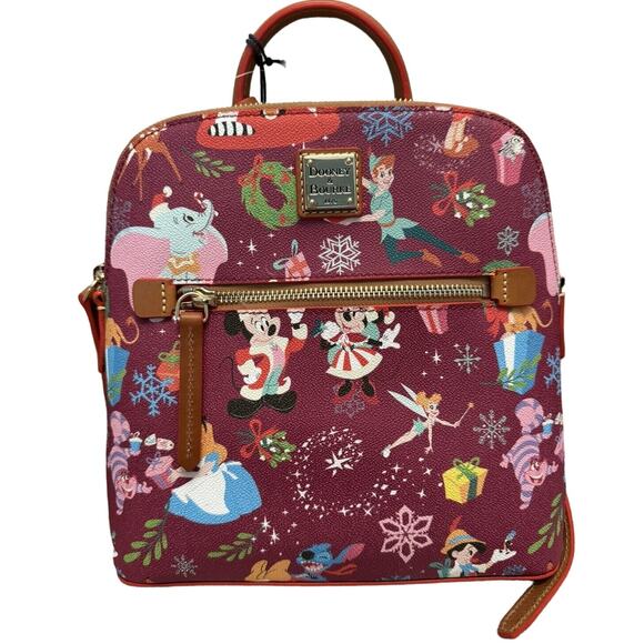 Disney Dooney & Bourke Christmas Classic Mini Backpack Mickey and Minnie NWT - Picture 1 of 4
